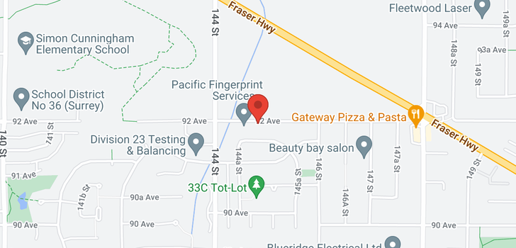 map of 14482 92 AVENUE